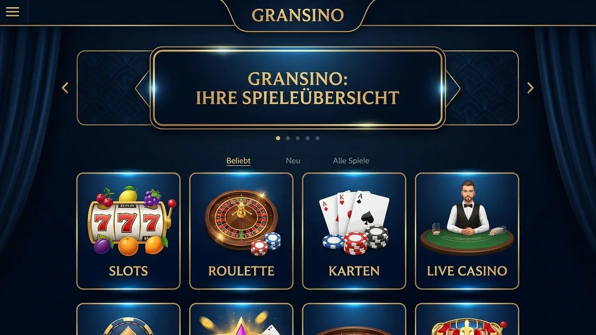 Casino Spiele bei Gransino
